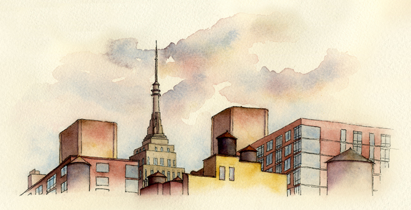 New York City, Empire State painting